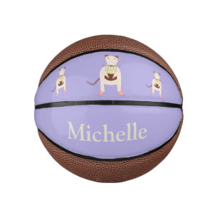 Siamese Rat mit Geburtstagskuchen Custom Mini Basketball