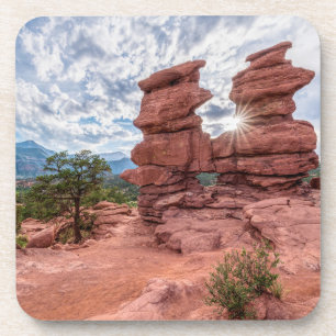 Siamese Twins Colorado Sunburst Getränkeuntersetzer