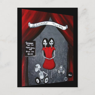 Siamese Twins Postcard Postkarte