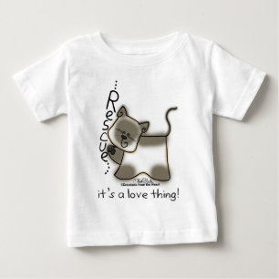 Siameser RESCUE...es ist eine Liebe Sache! Baby T-shirt