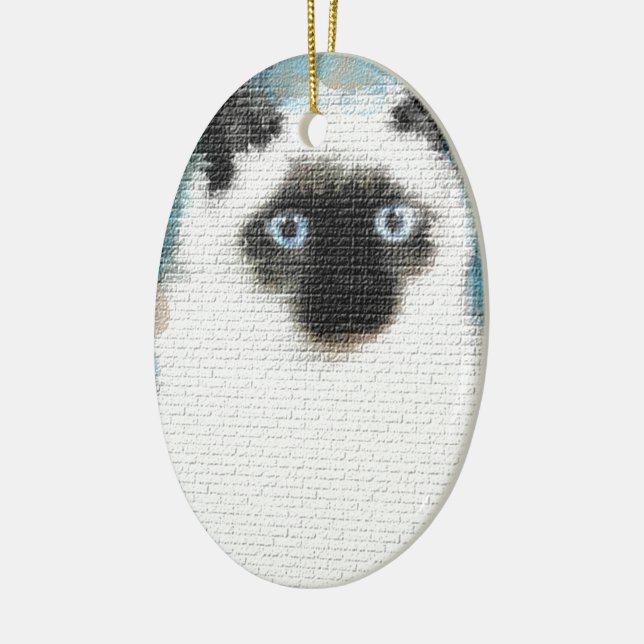 Siamesisch Keramik Ornament (Links)