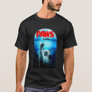 , Siamesische Katze als Monster aus tiefem Schreck T-Shirt