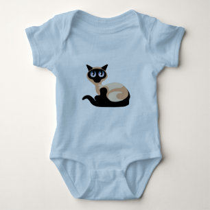 Siamesische Katze Baby Strampler