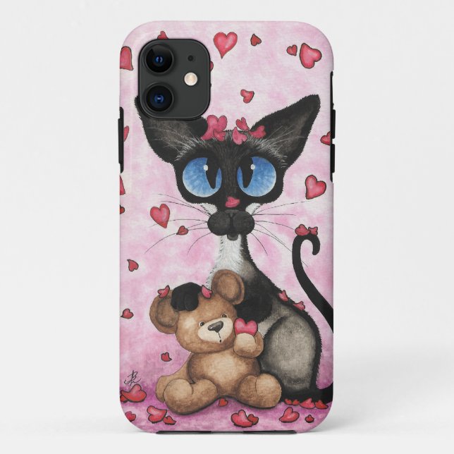 Siamesische Katze durch BiHrLe iPhone Fall Case-Mate iPhone Hülle (Rückseite)
