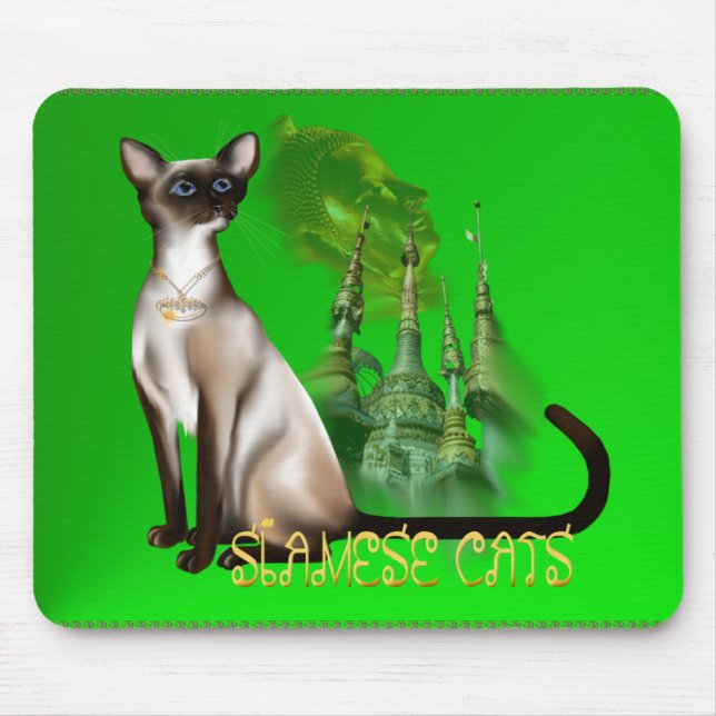 Siamesische Katze Mousepad (Vorne)