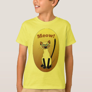 Siamesische Katze scherzt Shirt