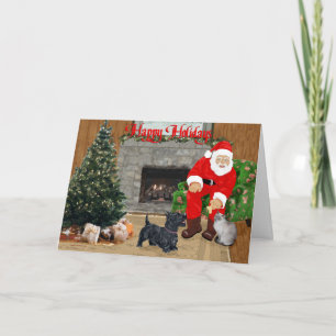 Siamesische Katze & Scottie Weihnachten