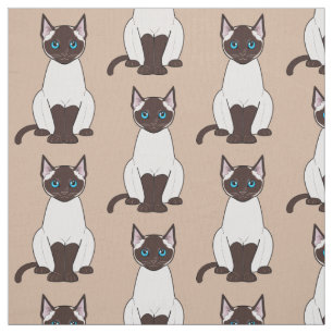 Siamesische Katze Stoff