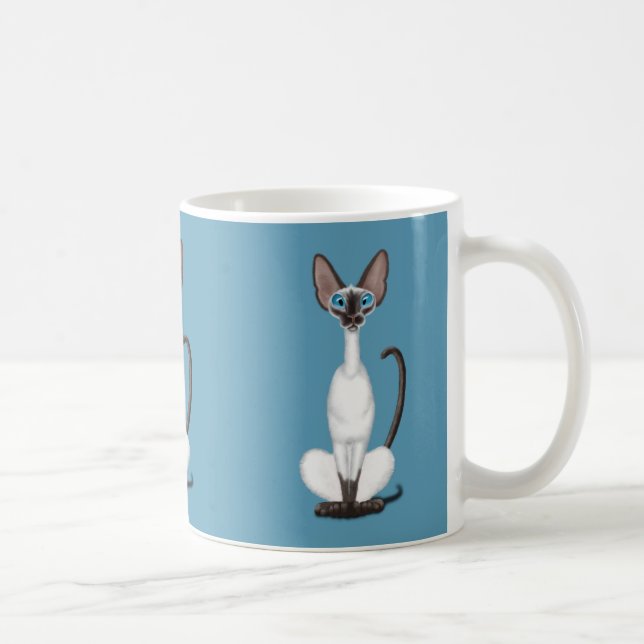 Siamesische Katze Tasse (Rechts)