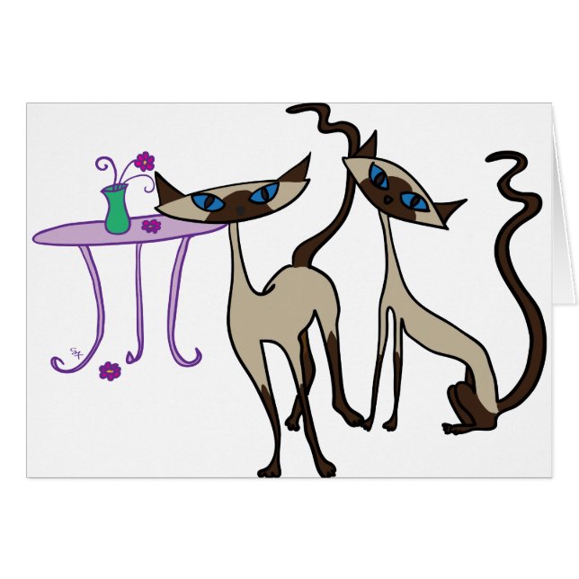 Siamesische Katzen (Vorderseite (Horizontal))