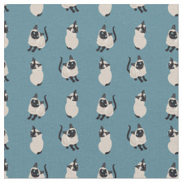 Siamesische Katzen-Gewebe Stoff
