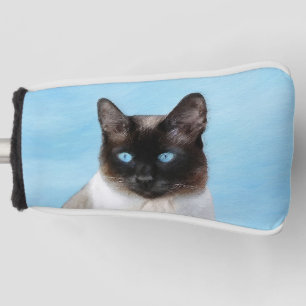 Siamesische Katzen-Malerei - niedliche Golf Headcover