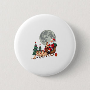 Siamesische-Rentier-Weihnachten Siamesische-Katzen Button