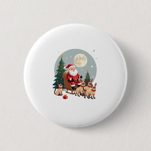 Siamesische-Rentier-Weihnachten Siamesische-Katzen Button