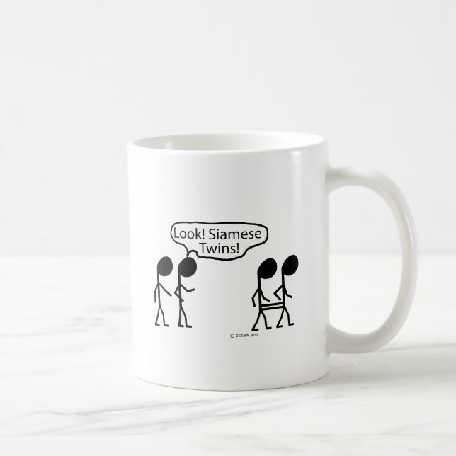 Siamesische Zwillinge Kaffeetasse (Rechts)