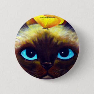 SIAMESISCHER CAT-KNOPF BUTTON