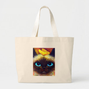 SIAMESISCHER CAT-TASCHE JUMBO STOFFBEUTEL
