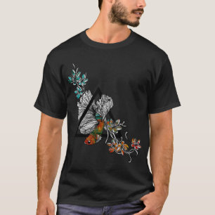 Siamesischer Kampffisch - Florales Grafikdesign T-Shirt