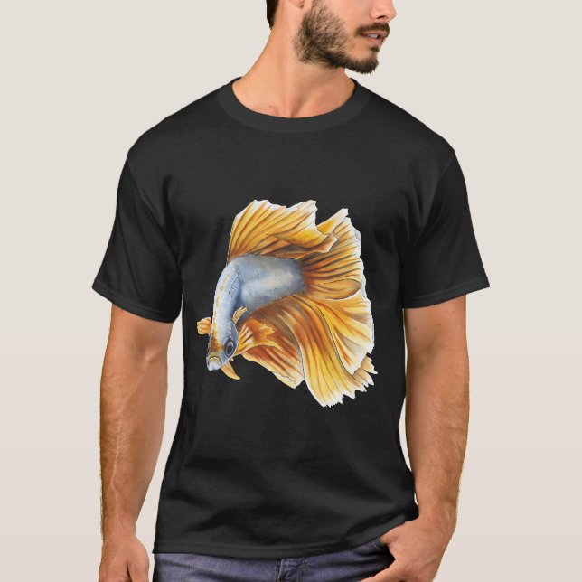 Siamesischer Kampffisch orange T-Shirt (Vorderseite)