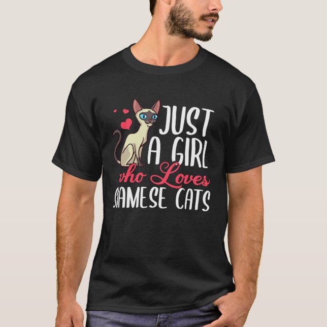 Siamesischer Katzenbesitzer T-Shirt (Vorderseite)