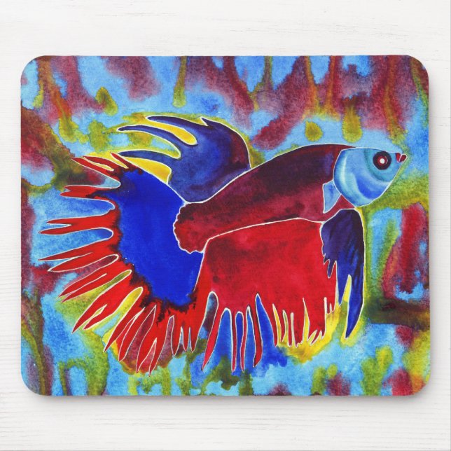 Siamesisches kämpfendes Fischentwurf N2 mousepad (Vorne)