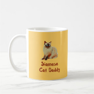 Siamesisches Katzendaddy-T-Shirt Kaffeetasse