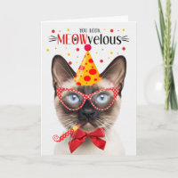 Siamesisches Siegel Point Cat MEOWvelous Birthday