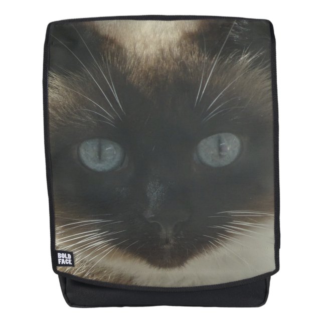 Siamische Katze mit Blue Eyes Adult Rucksack (Vorderseite)