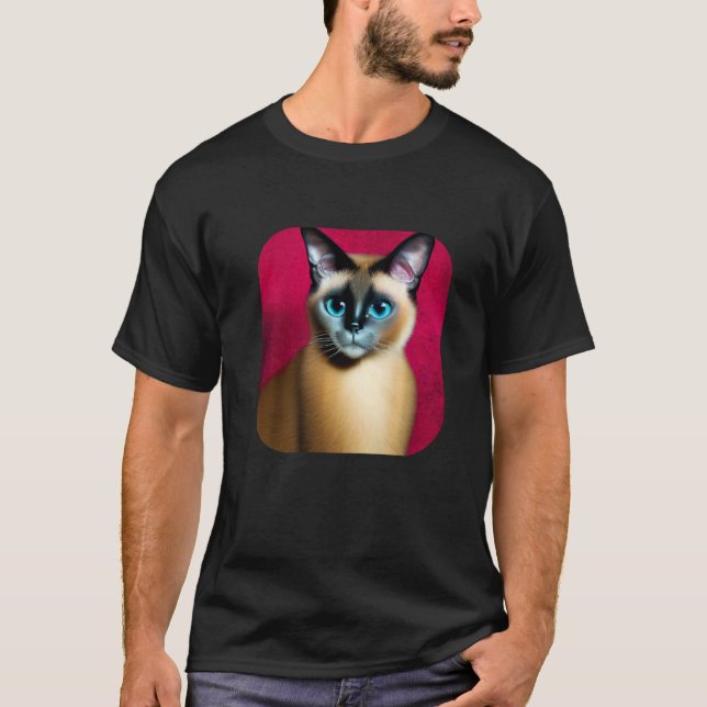 Siamkatze 1 T-Shirt (Vorderseite)
