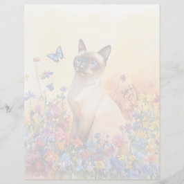 Siamkatze 2 - 8,5" x 11" Stationierblech