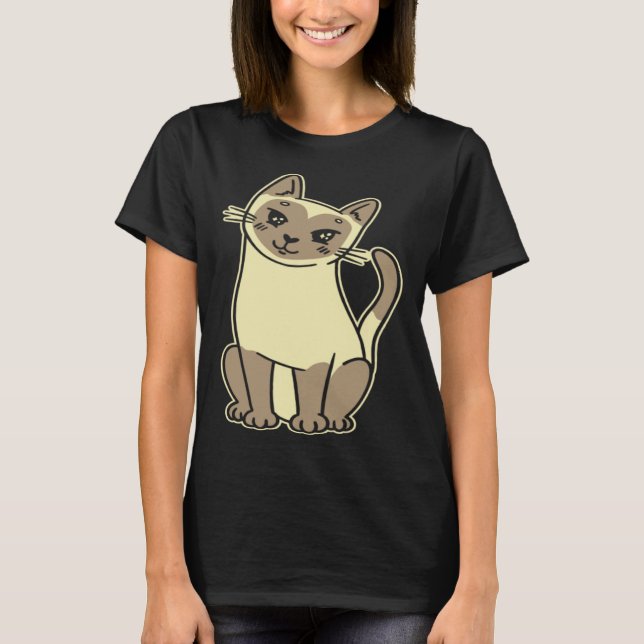 Siamkatze  4 T-Shirt (Vorderseite)