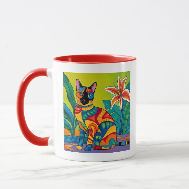 Siamkatze im Tropengarten Tasse (Links)