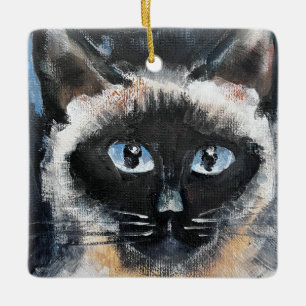 Siamkatze Keramikornament