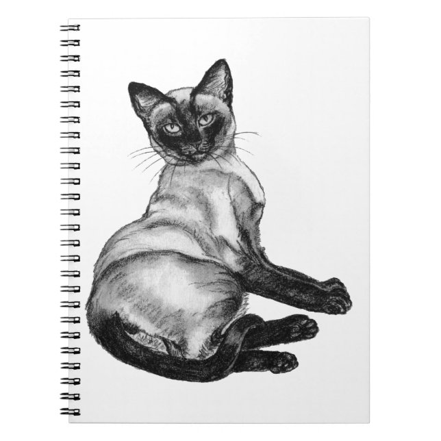 Siamkatze Notizblock (Vorderseite)