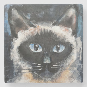 Siamkatze Steinuntersetzer