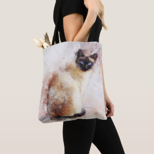 Siamkatze Wasserfarbe
