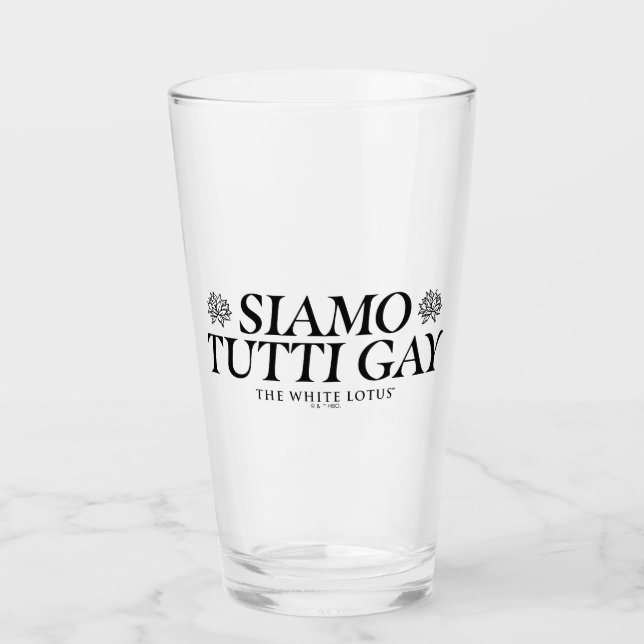 Siamo Tutti Gay - The White Lotus Glas (Vorderseite)