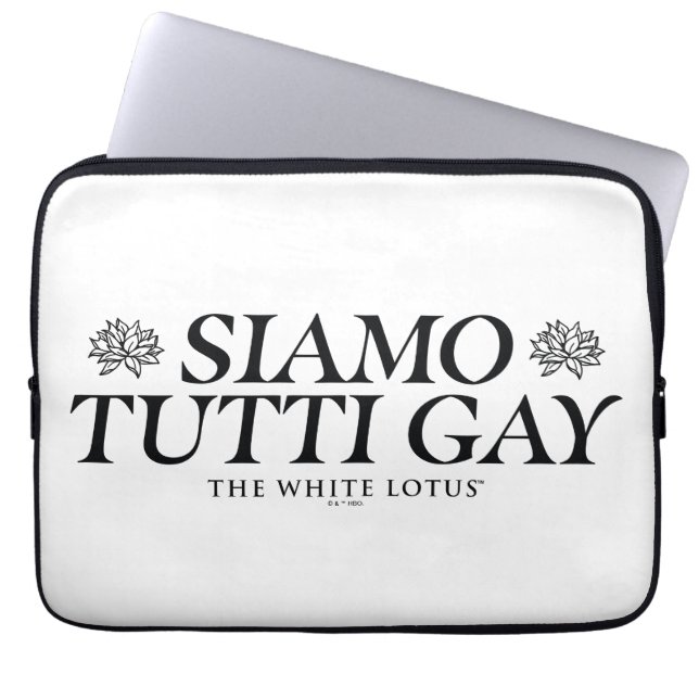 Siamo Tutti Gay - The White Lotus Laptopschutzhülle (Vorderseite)