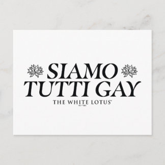 Siamo Tutti Gay - The White Lotus Postkarte