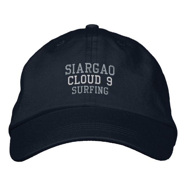 Siargao Philiippines surfing Baseball Hat Bestickte Baseballkappe (Vorderseite)