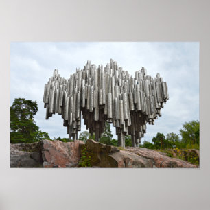 Sibelius-Denkmal, Helsinki, Finnland Poster
