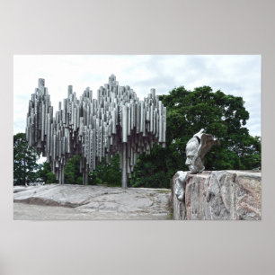 Sibelius-Denkmal, Helsinki, Finnland Poster