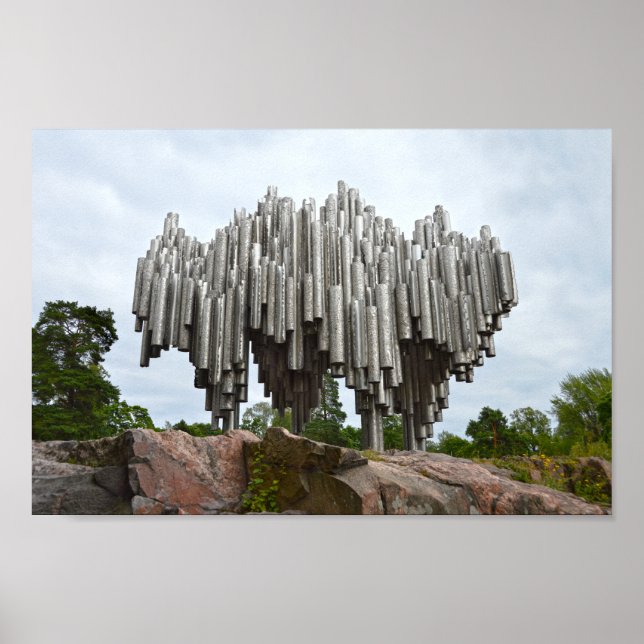 Sibelius Monument, Helsinki, Finnland Poster (Vorne)