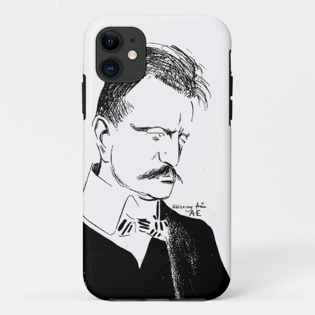 Sibelius: Sketch von Albert Engström (1904) Case-M Case-Mate iPhone Hülle (Rückseite)
