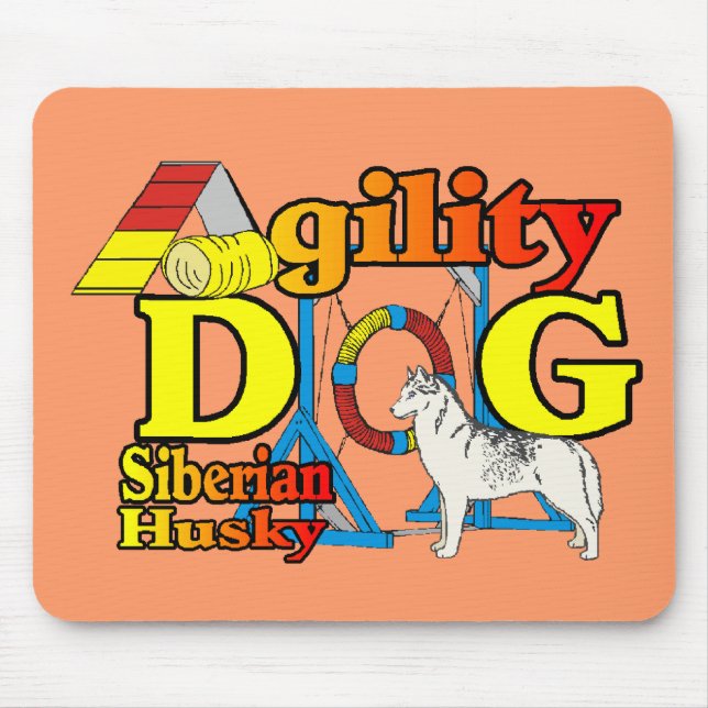 Siberian Husky Agility Mousepad (Vorne)