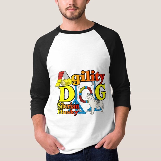 Siberian Husky Agility T-Shirt (Vorderseite)