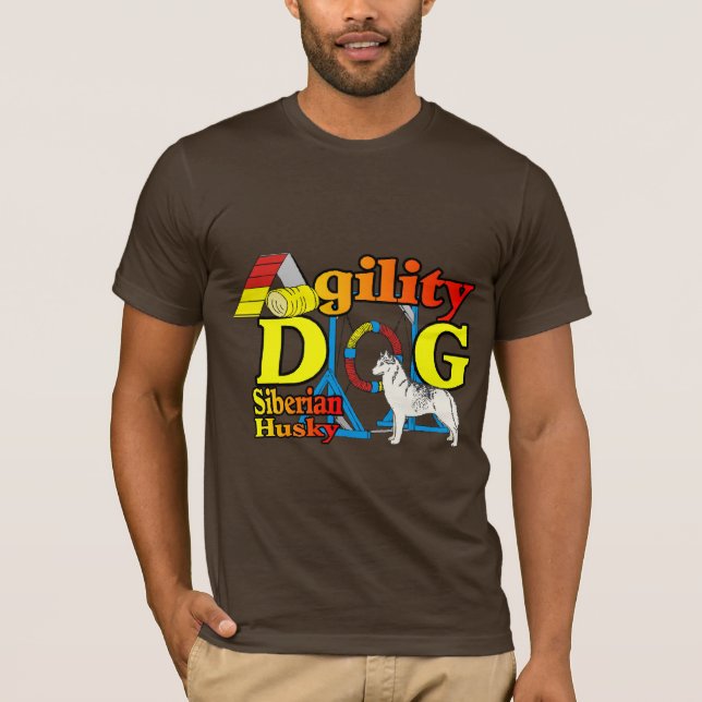 Siberian Husky Agility T-Shirt (Vorderseite)
