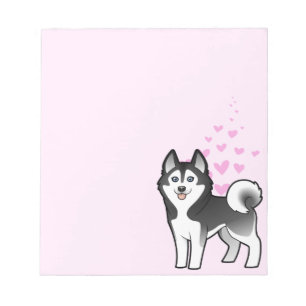 Siberian Husky / Alaskan Malamute Liebe Notizblock