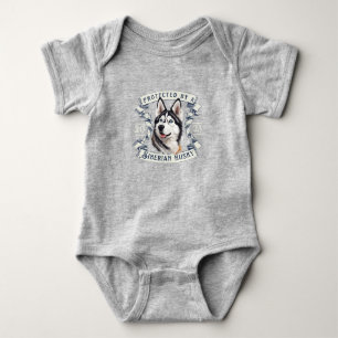 Siberian Husky Baby Bodysuit Strampler