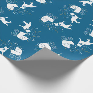 Siberian Husky Baby Shower Geschenkpapier